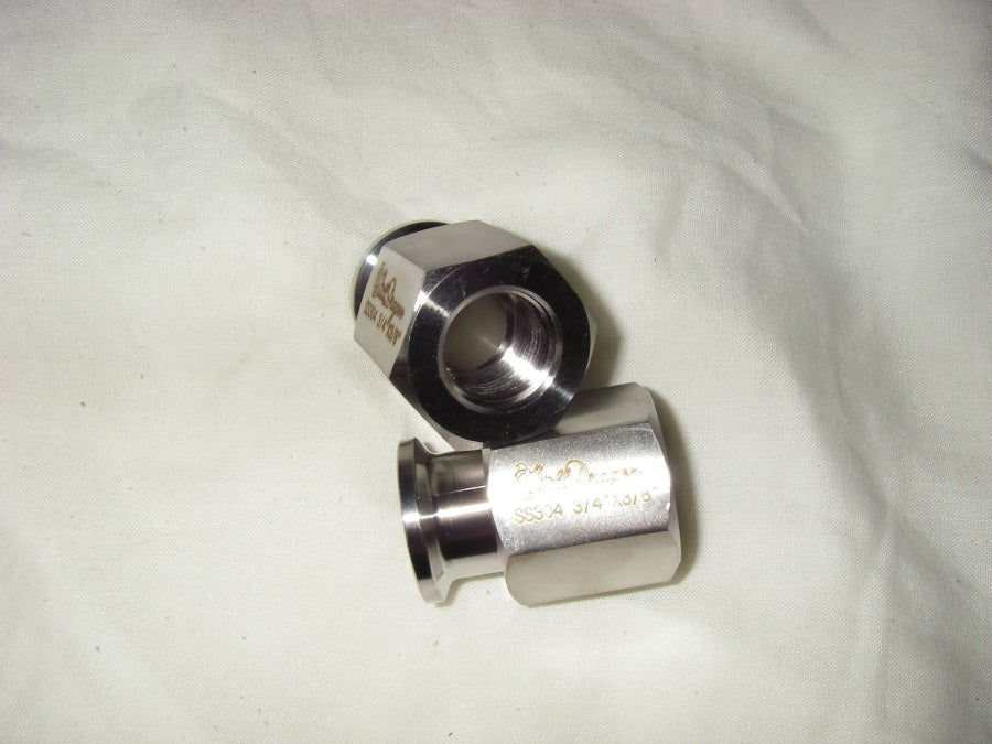 3/4 Triclamp x 3/8th BSP Threaded Adaptor