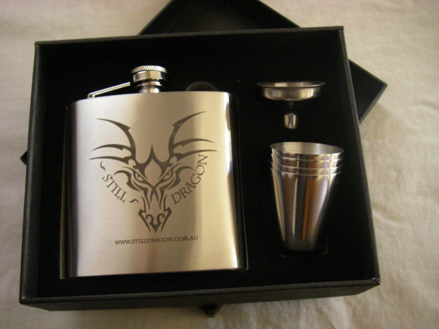 StillDragon Stainless hip Flask Set (180ml)